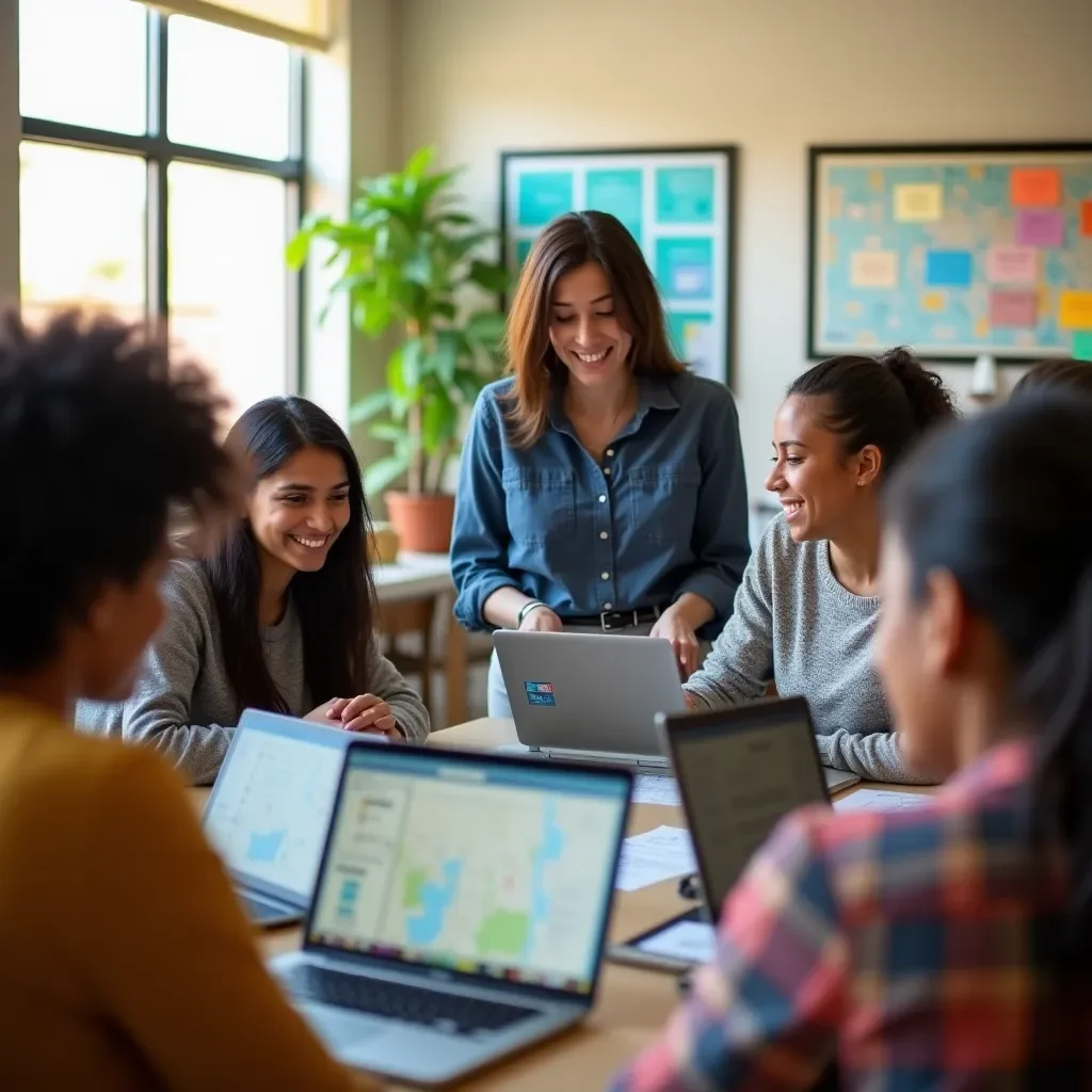 Professional team collaboration